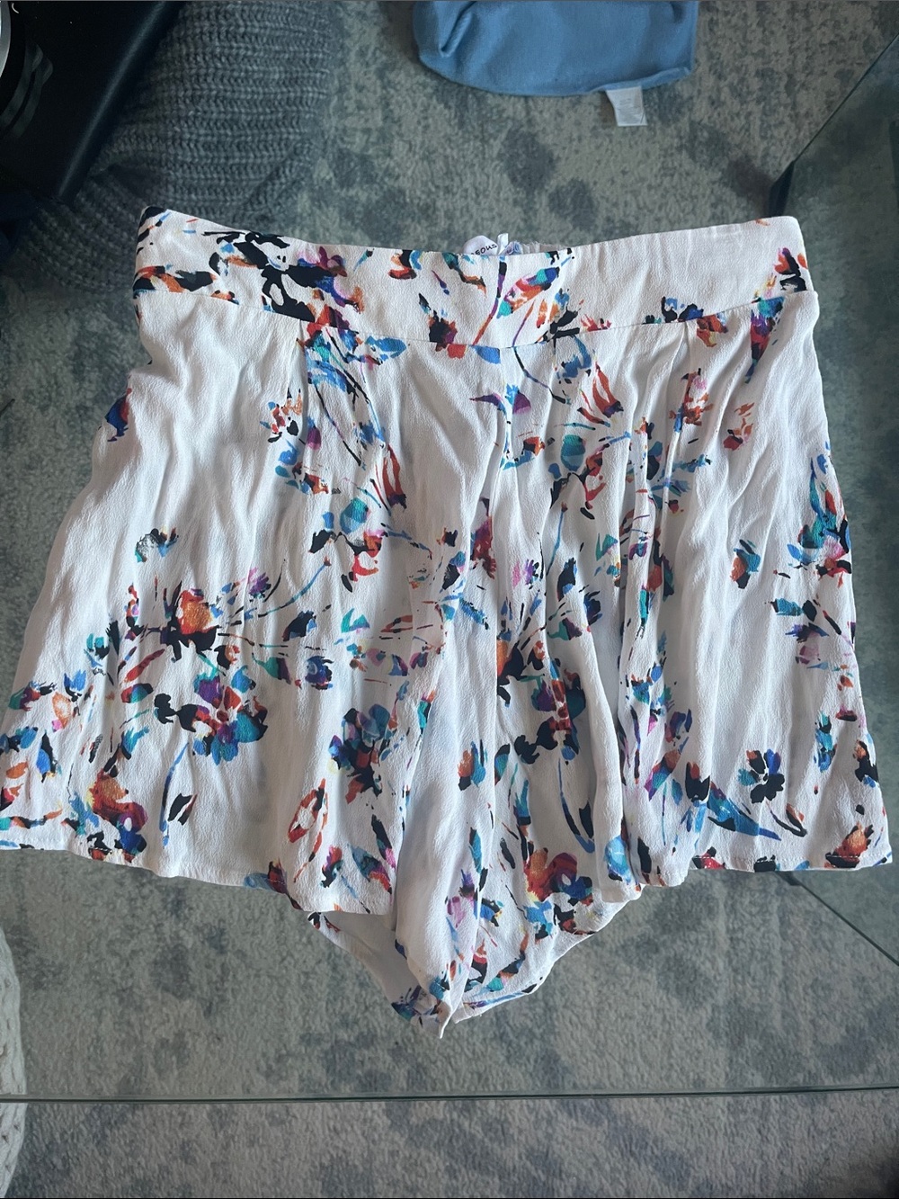 Floral High-Waist Light Flowy Shorts